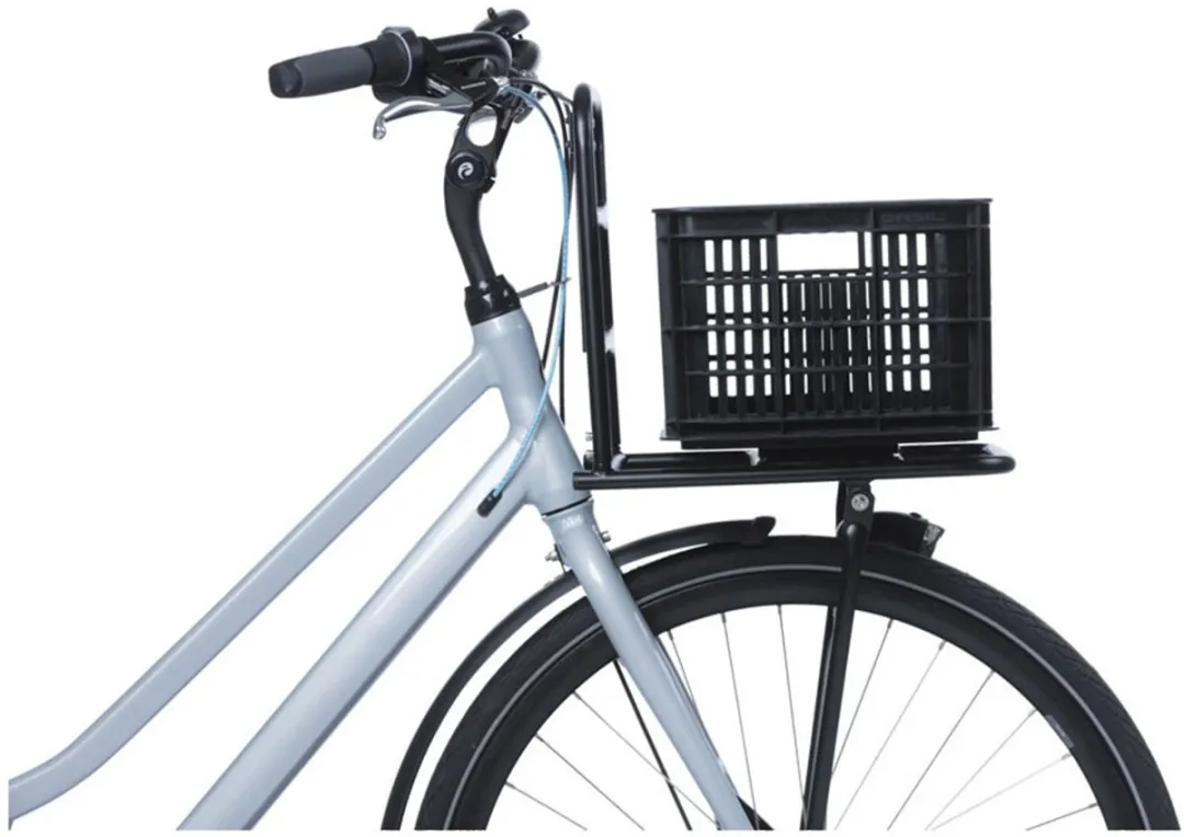 Basil MIK L Fietskrat 40L - Gerecycled Kunststof - Zwart