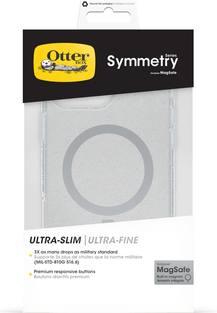 OtterBox Symmetry Clear Mag Hoesje 77-96429 - iPhone 16 Pro Max - Stardust Clear