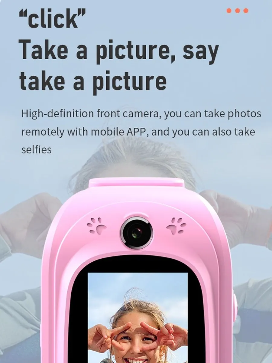 GPSHorlogeKids TINY Smartwatch - Zwart - afbeelding 6 van 6