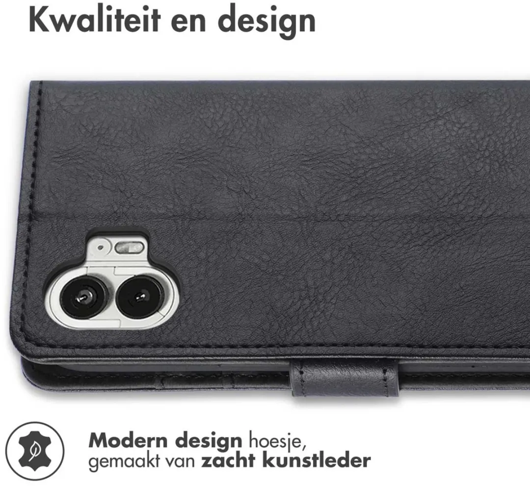 imoshion Hoesje Nothing Phone 2 - 3 Pasjes - Zwart