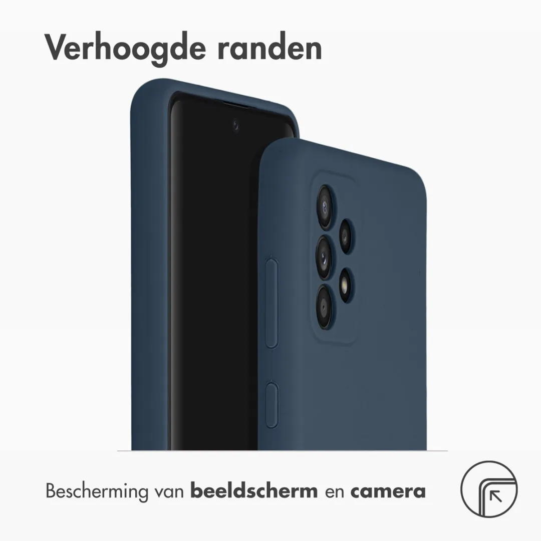 Accezz Hoesje Samsung Galaxy A52 Donkerblauw