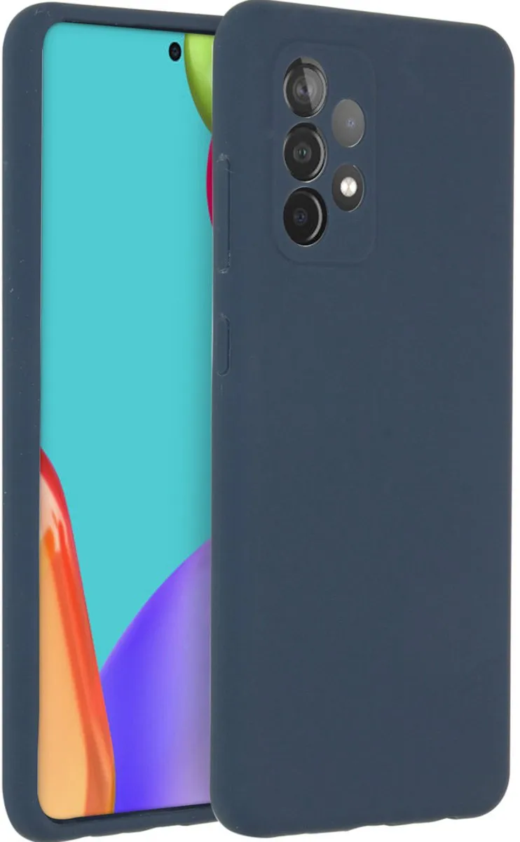 Accezz Hoesje Samsung Galaxy A52 Donkerblauw