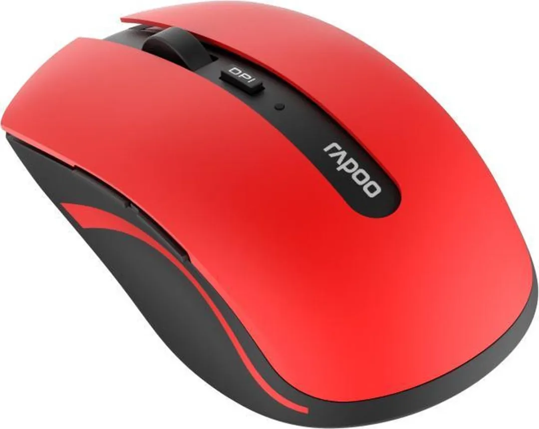 Draadloze Bluetooth laser muis Multi-mode 7200M Rood