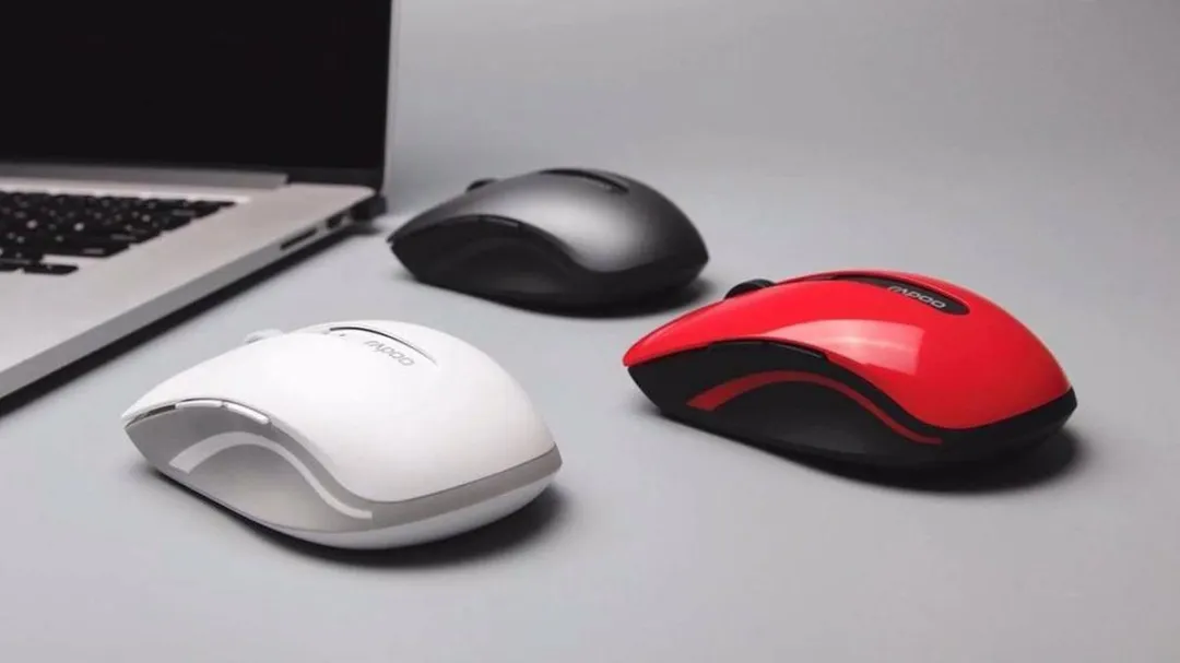 Draadloze Bluetooth laser muis Multi-mode 7200M Rood