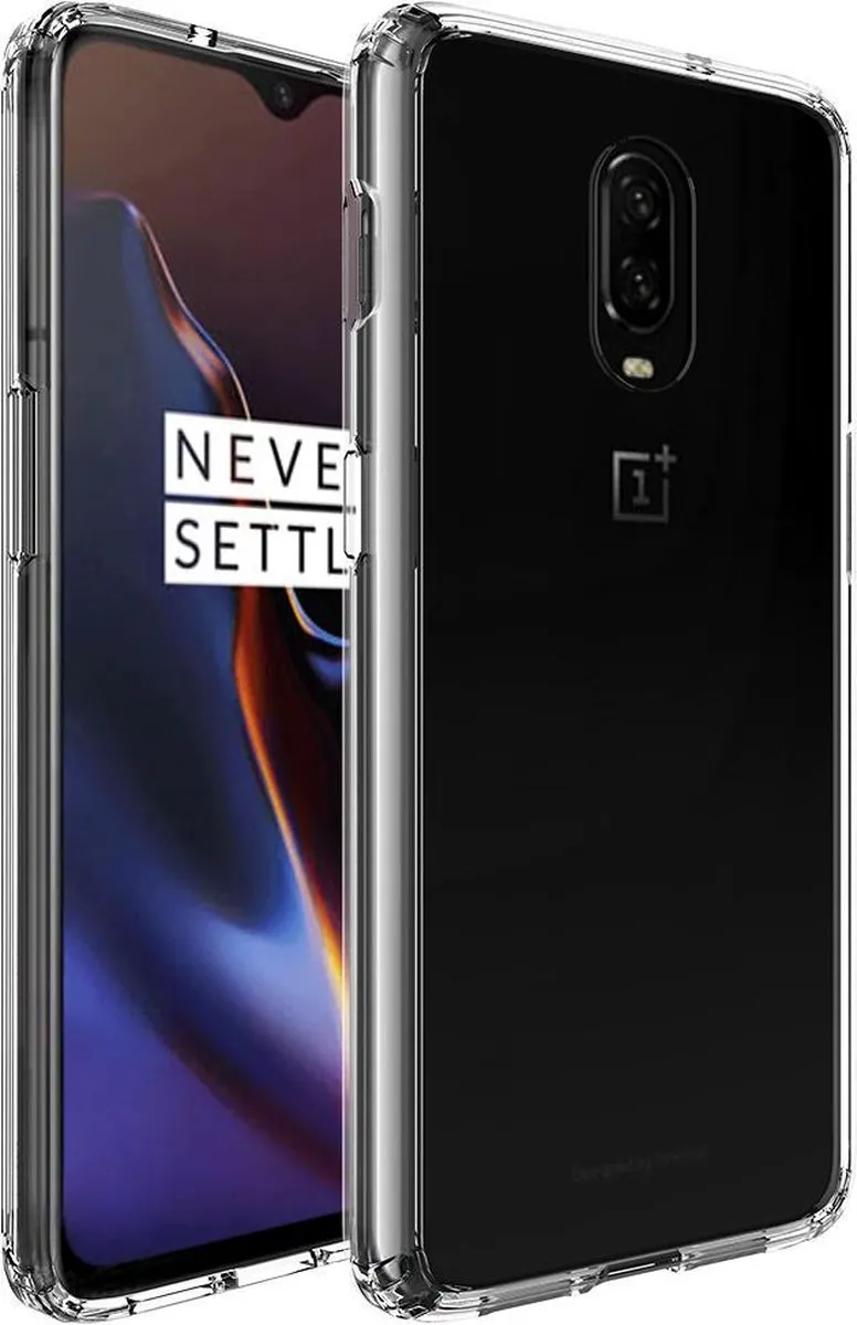 BMAX TPU Hoesje OnePlus 6T - Transparant - MPN 6876348441