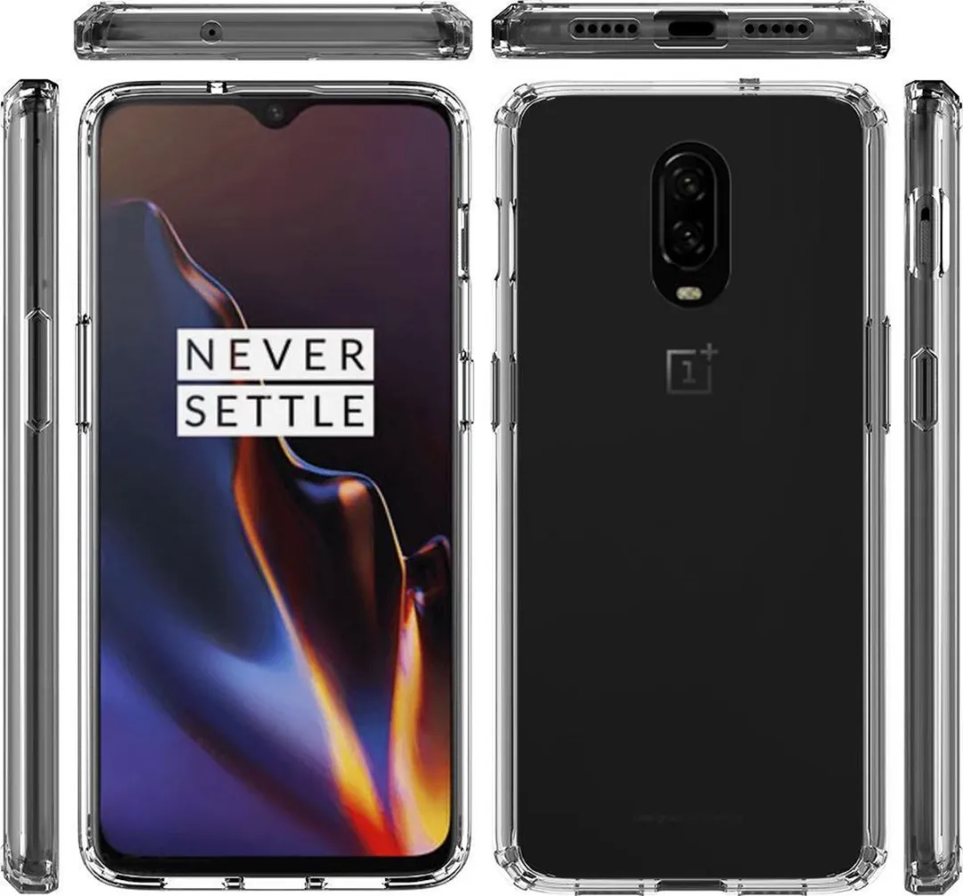 BMAX TPU Hoesje OnePlus 6T - Transparant - MPN 6876348441