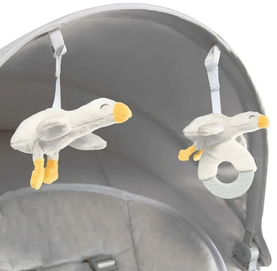 KinderKraft TULSY Elektrische Wipstoel - 5 Schommelniveaus Grijs