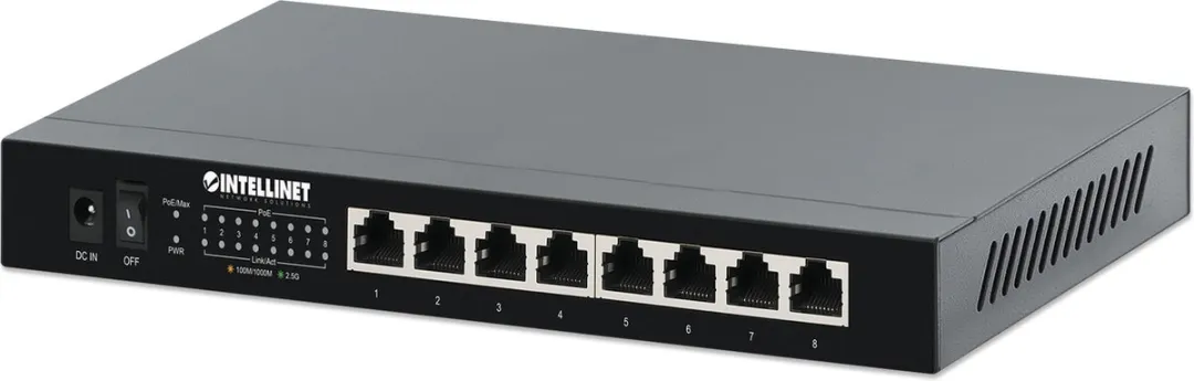 Intellinet 561938 8-Poorts 2.5G PoE+ Switch
