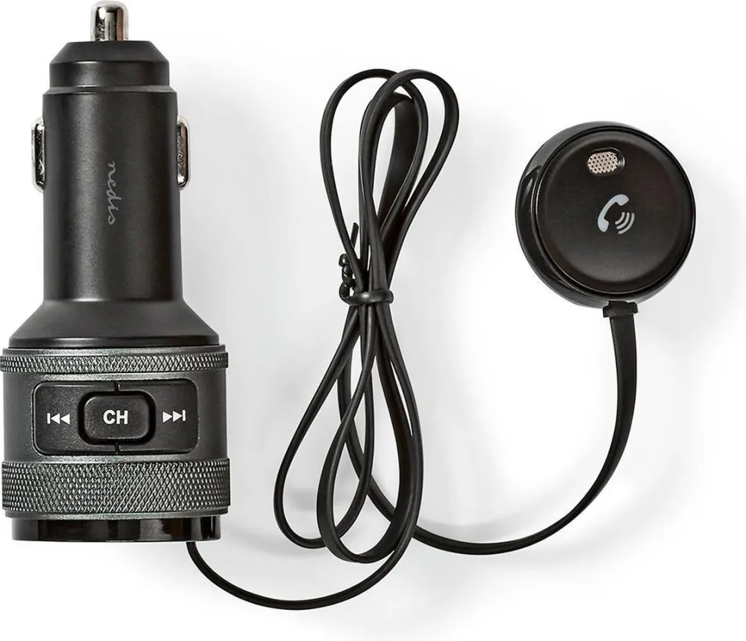 Nedis FM-Audiotransmitter Auto Handsfree Zwart