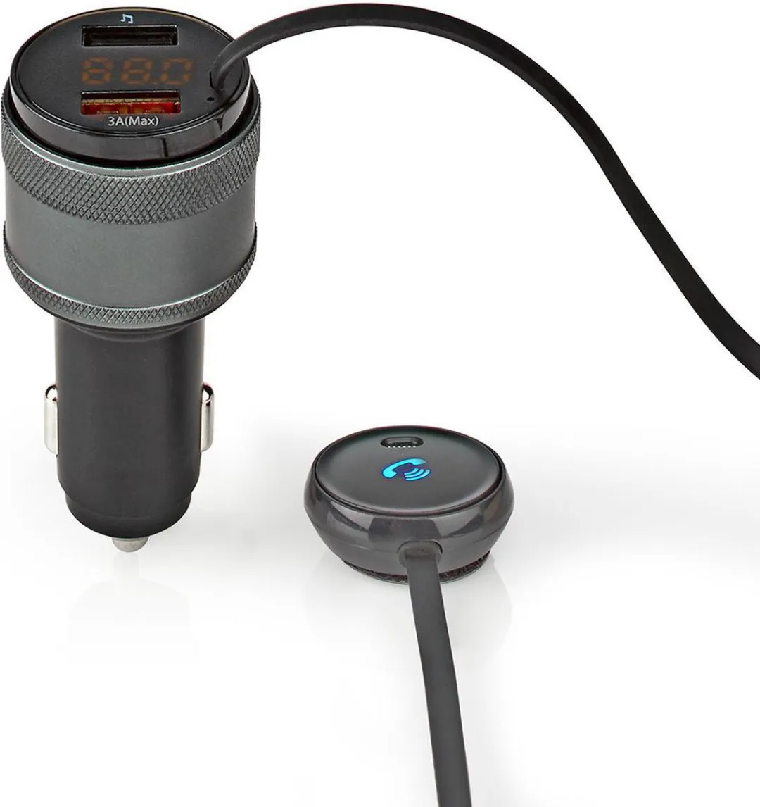 Nedis FM-Audiotransmitter Auto Handsfree Zwart