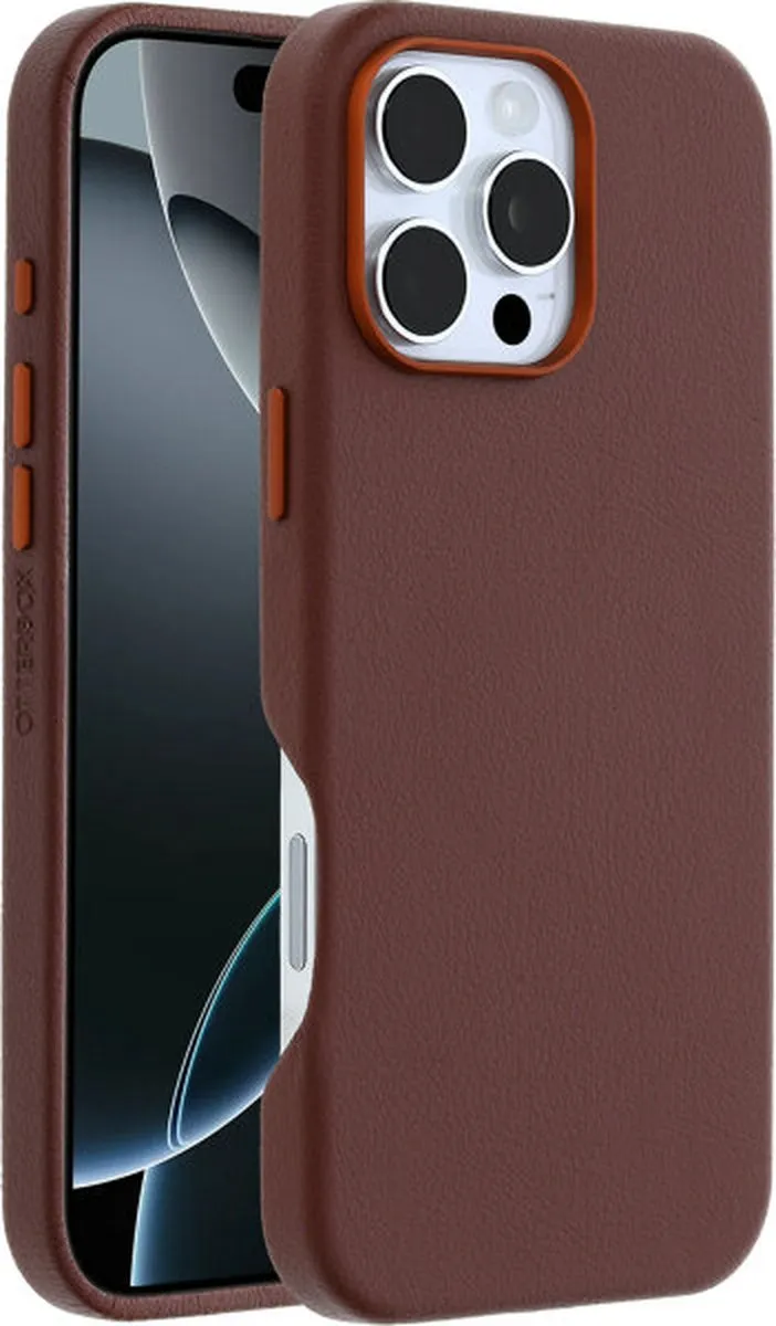 OtterBox Symmetry Cactus Leather Case iPhone 16 Pro Max - Bruin - afbeelding 6 van 6
