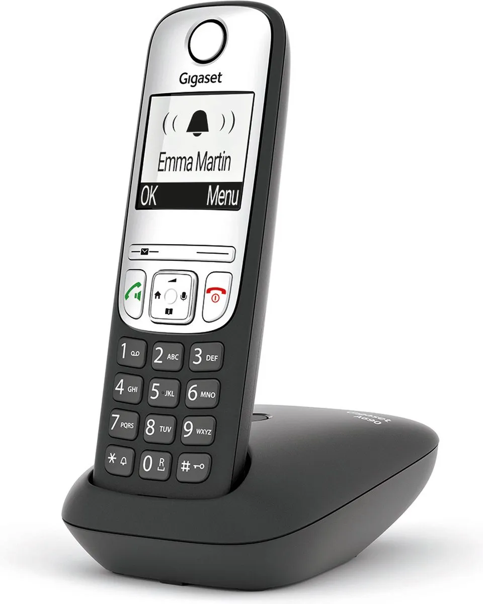 Gigaset AS690 Telefoon - 1 Handset - Zwart - afbeelding 6 van 6