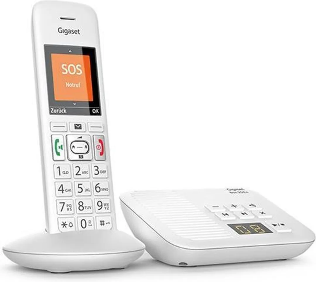 Gigaset E370A DECT Telefoon - Antwoordapparaat - HAC - Wit