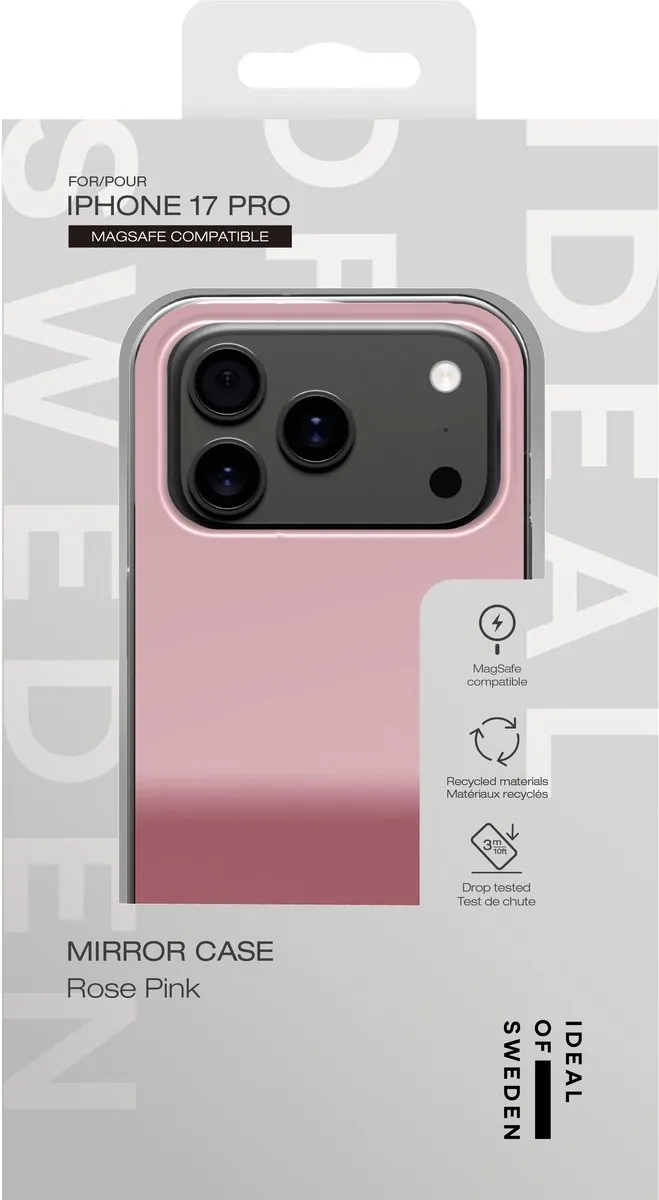 iDeal of Sweden Mirror Case iPhone 17 Pro - Roze - IDMRCMS-I2561P-482