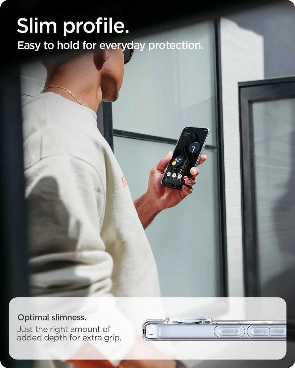 Spigen Ultra Hybrid Backcover ACS09725 - Google Pixel 10 Pro XL - Transparant/Wit