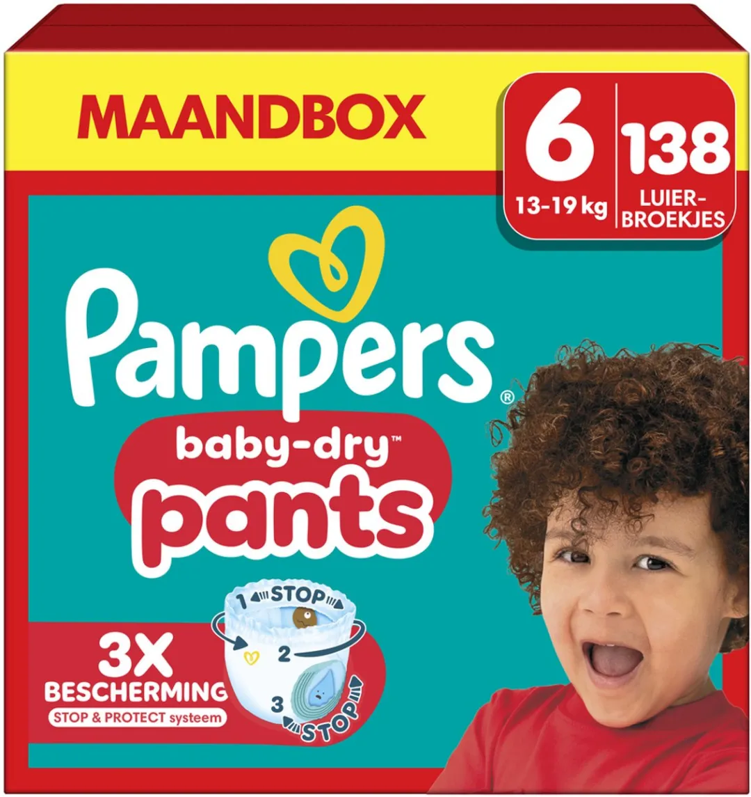 Pampers Baby-Dry Pants Maat 6 - 138 Stuks
