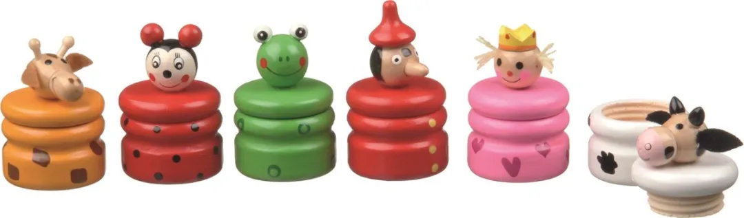 New Classic Toys Houten Tandendoosje Koe - Wit