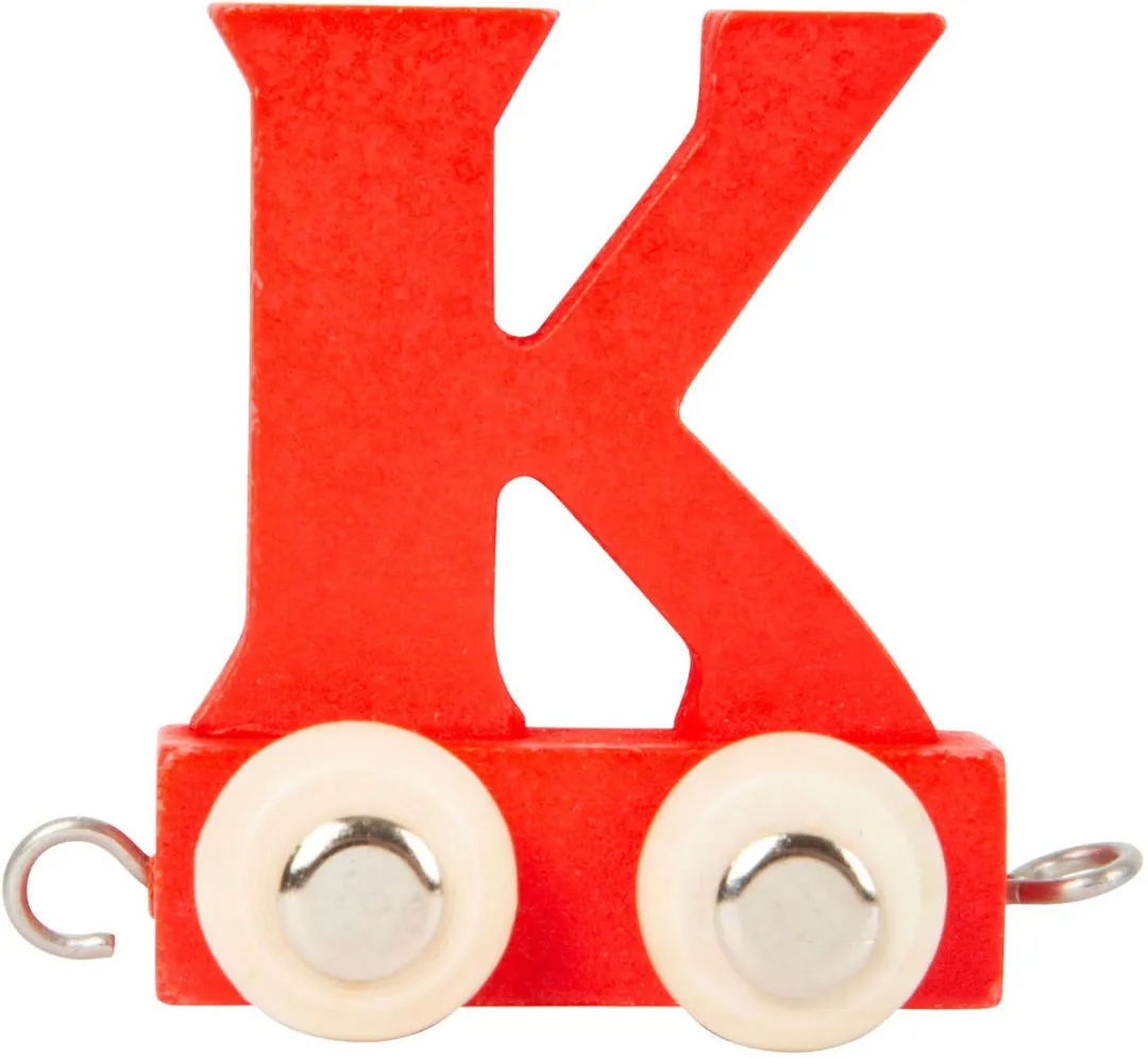 Small Foot Houten Lettertrein Rood