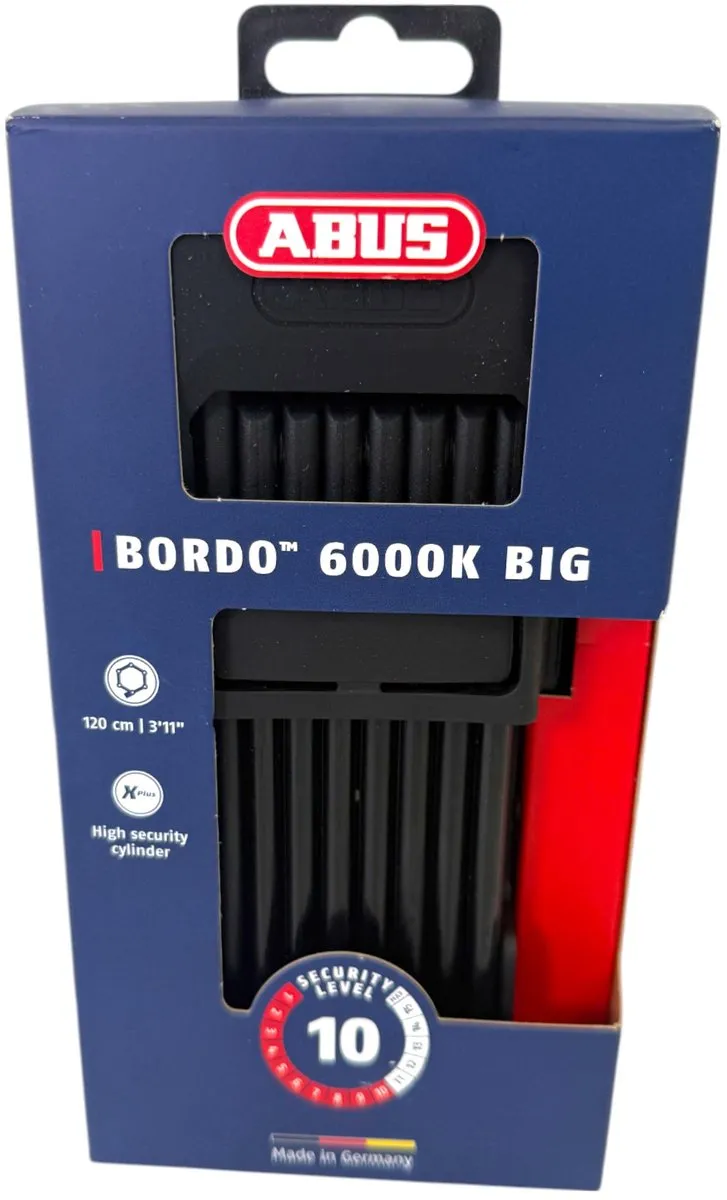 ABUS Bordo 6000K Vouwslot - 120cm - Zwart