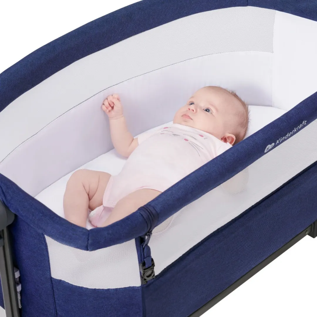 KinderKraft Co-Sleeper Aanschuifwieg - Navy