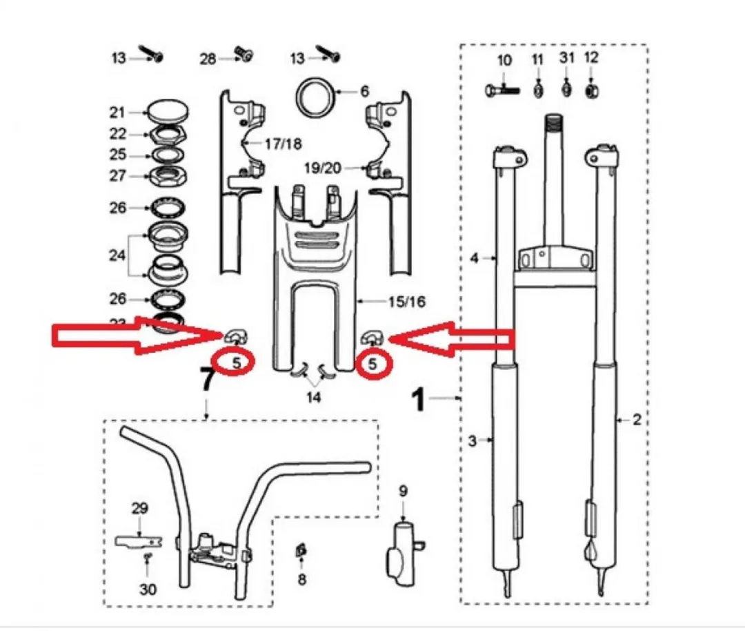 Peugeot 50/103 FOX Mousse Bescherming Voorvork - Zwart