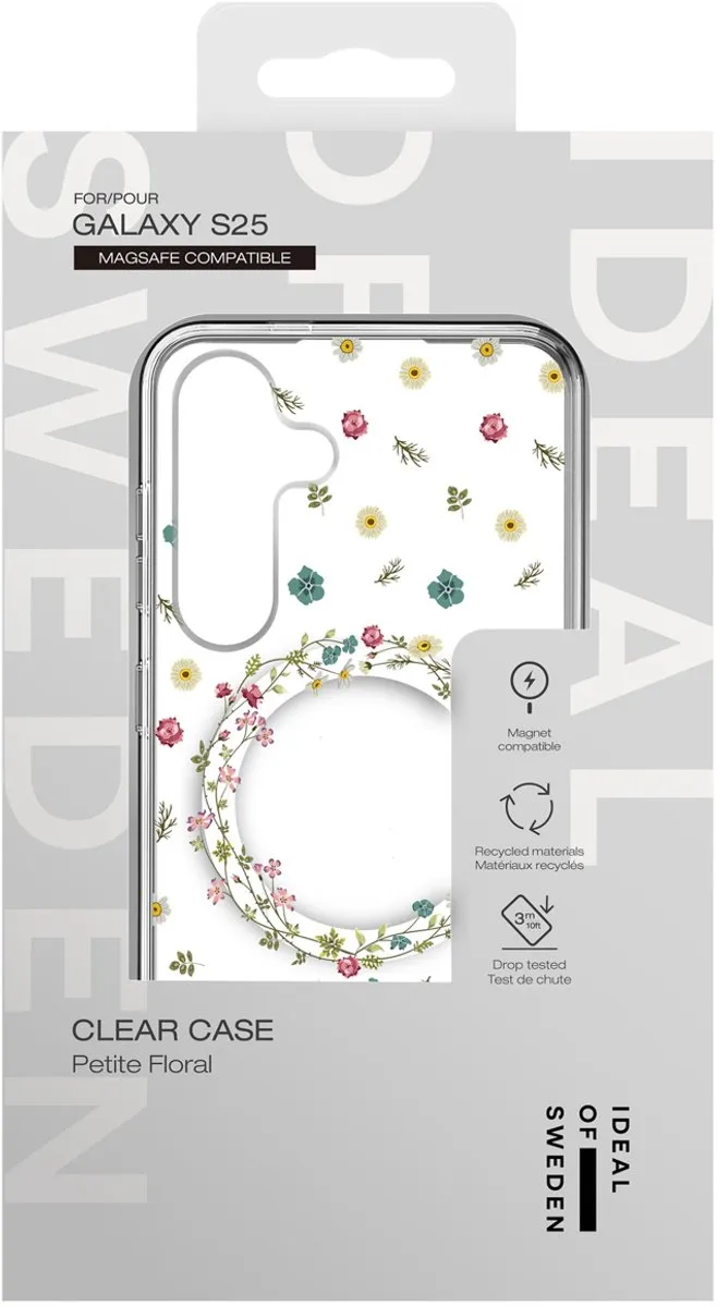 iDeal of Sweden Clear Case Petite Floral - MagSafe voor Samsung Galaxy S25/S24