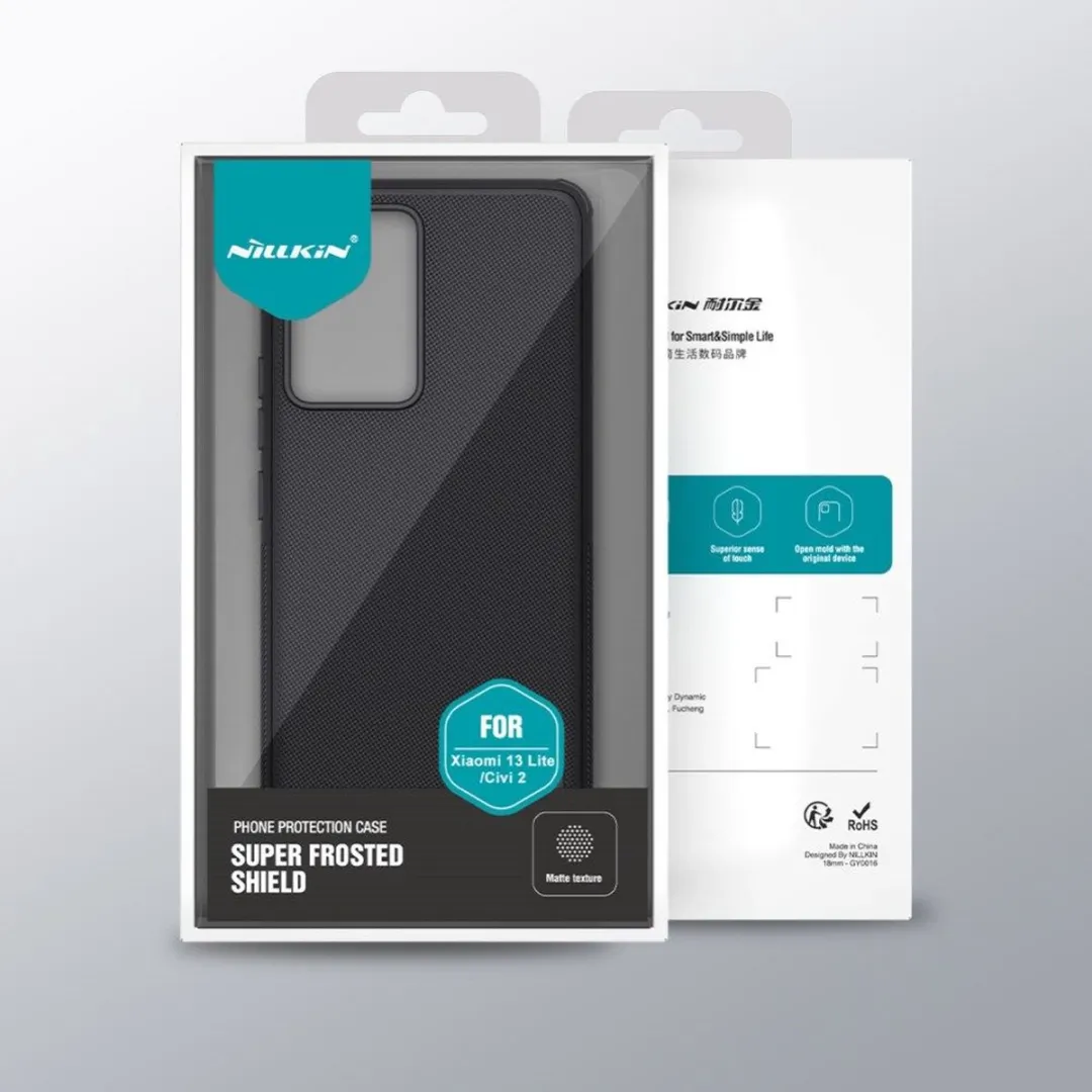 Nillkin Super Frosted Shield Xiaomi 13 Lite Hoesje - Blauw SH00064429