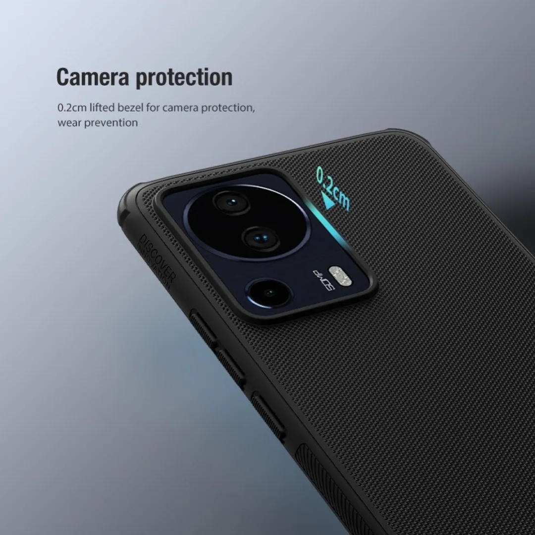Nillkin Super Frosted Shield Xiaomi 13 Lite Hoesje - Blauw SH00064429