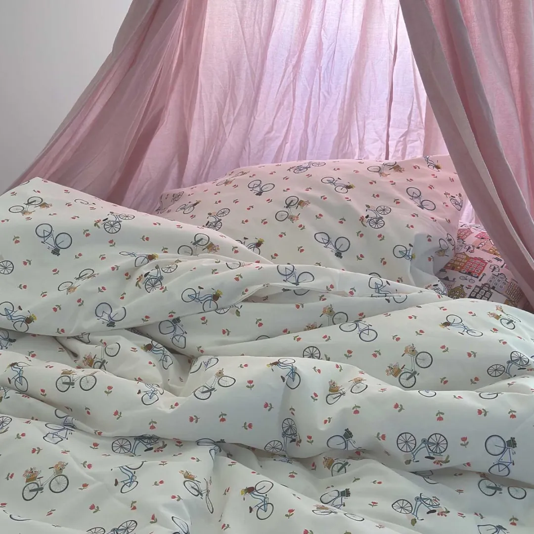 BINK Bedding Dekbedovertrek Fien 80x60cm - Wieg - Multicolor
