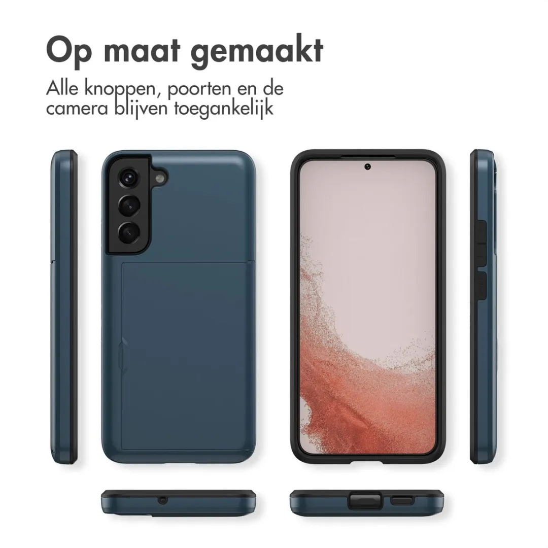 Imoshion Hoesje Samsung Galaxy S22 - Donkerblauw - 2 Pasjes - afbeelding 6 van 6