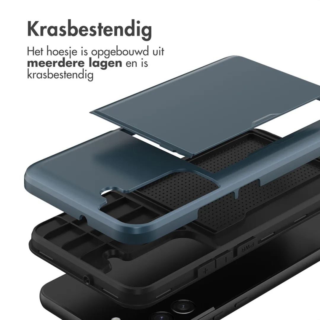 Imoshion Hoesje Samsung Galaxy S22 - Donkerblauw - 2 Pasjes