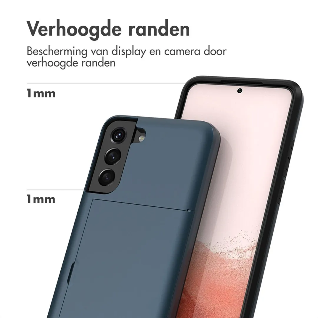 Imoshion Hoesje Samsung Galaxy S22 - Donkerblauw - 2 Pasjes
