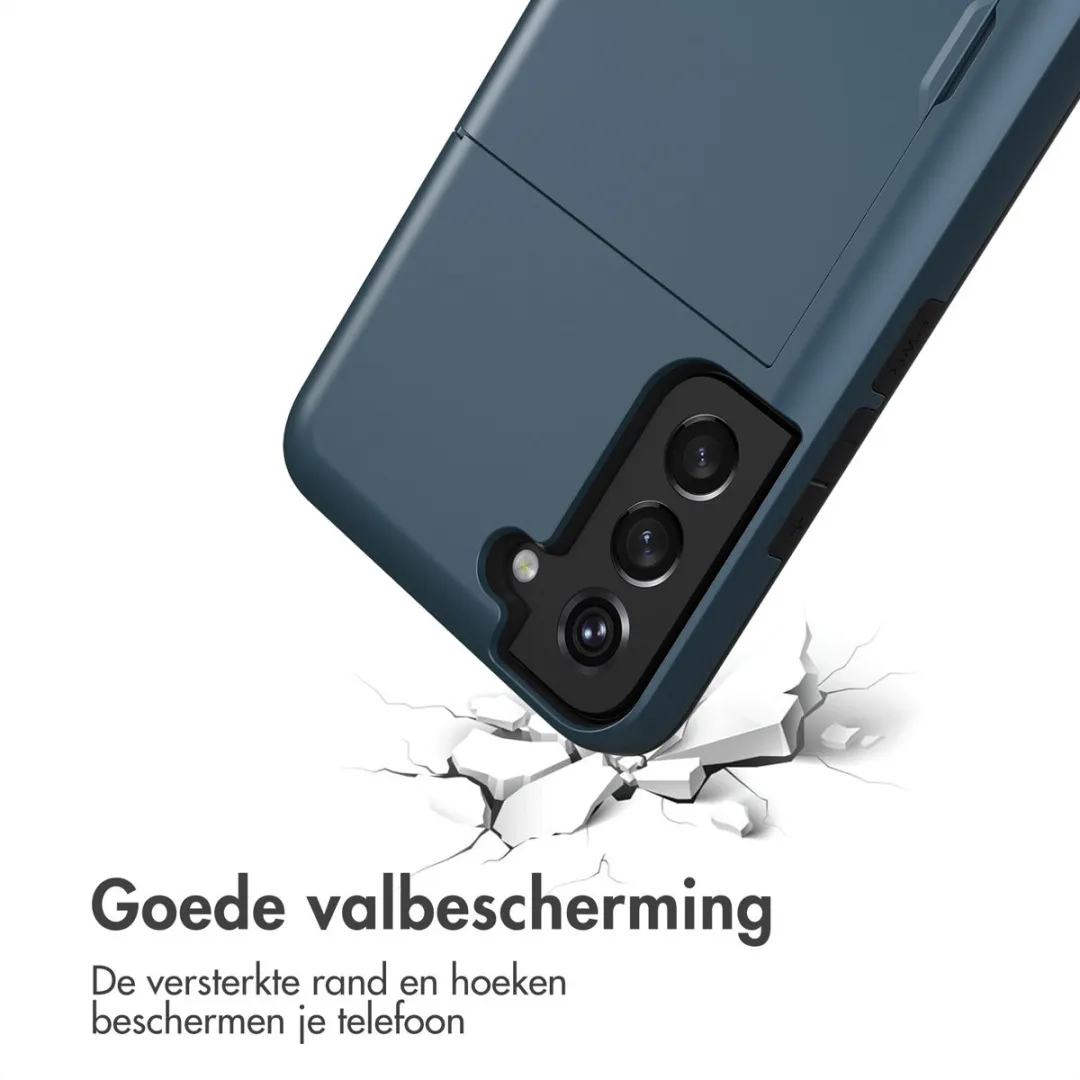 Imoshion Hoesje Samsung Galaxy S22 - Donkerblauw - 2 Pasjes