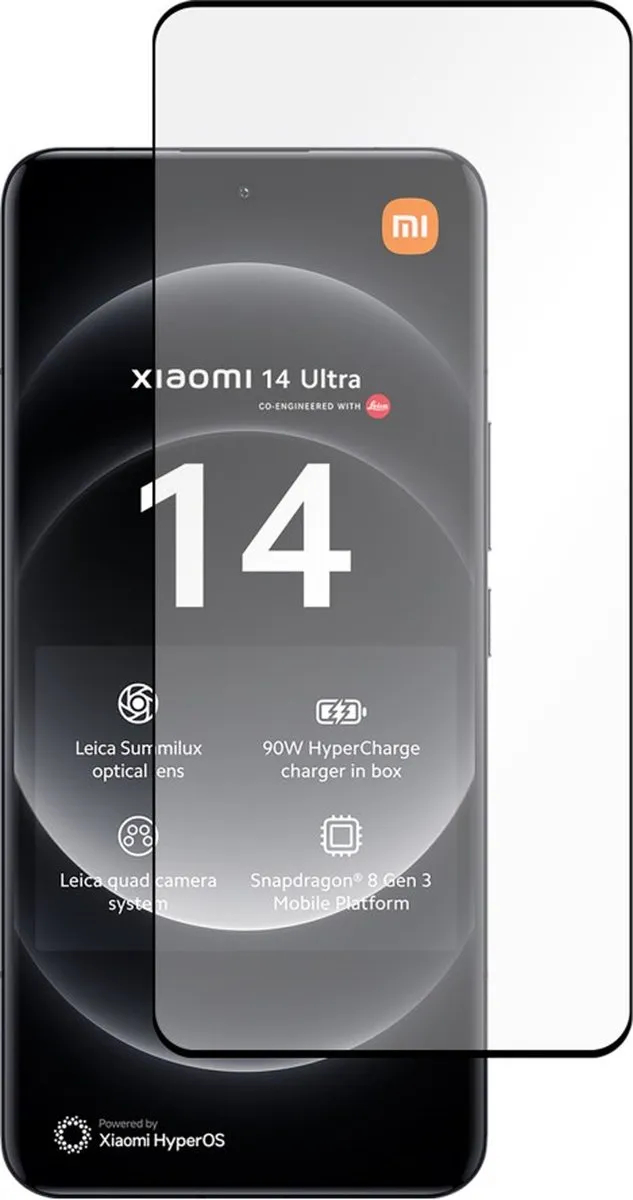 Just in Case Cazy Xiaomi 14 Ultra Full Cover Glas Screenprotector
