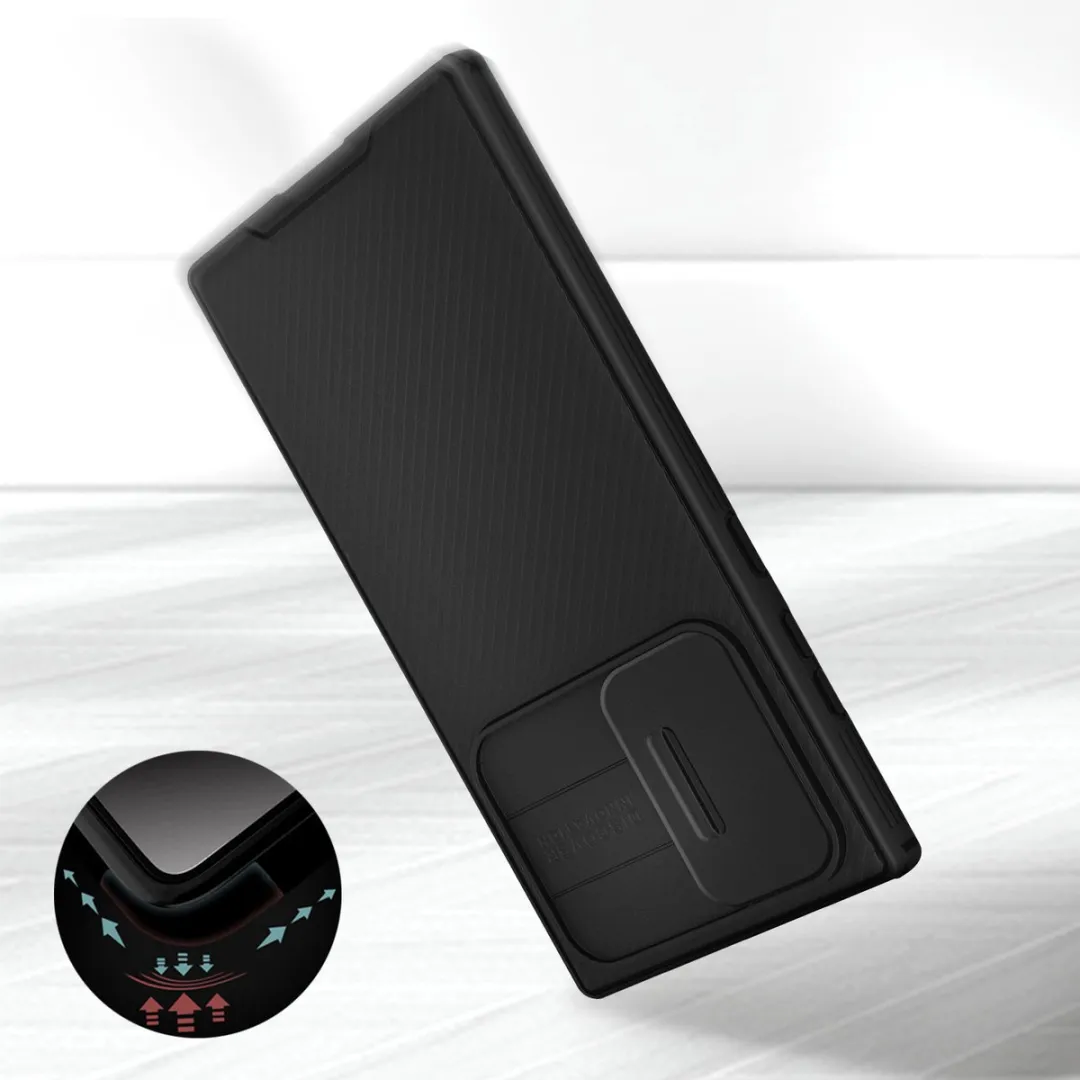 Nillkin CamShield Pro Hoesje Samsung Galaxy S22 Ultra - Zwart - afbeelding 6 van 6