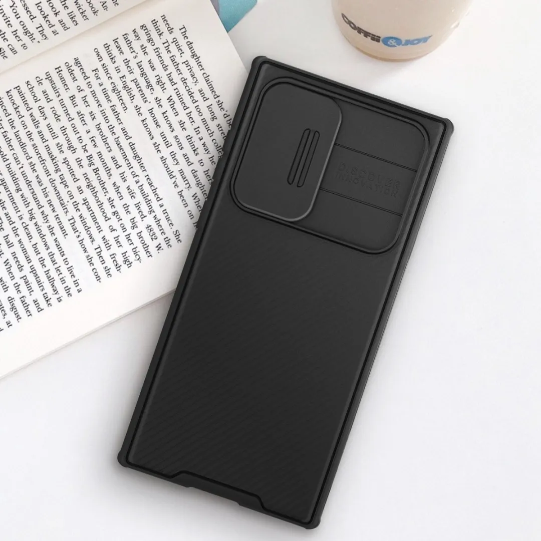 Nillkin CamShield Pro Hoesje Samsung Galaxy S22 Ultra - Zwart