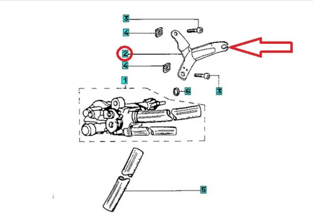 Peugeot Patte Support Pompe à Huile 722932 - Scooter 50 Zenith