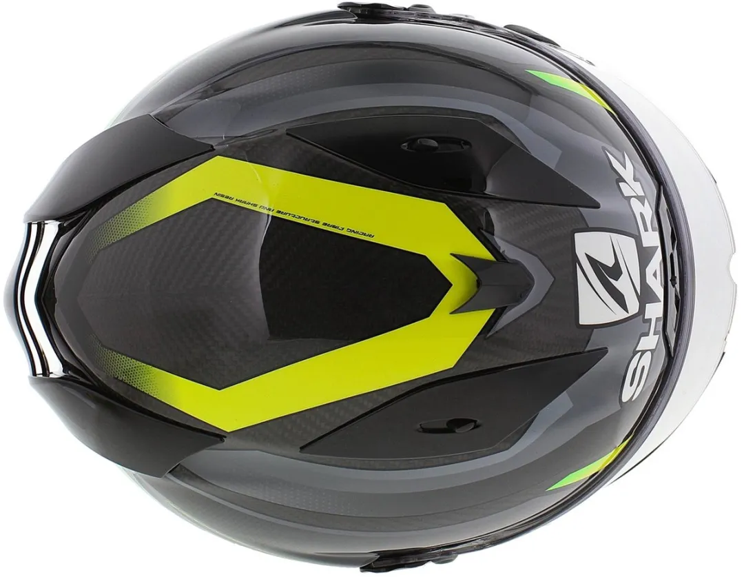 Shark Race-R Pro Carbon Aspy Motorhelm - XL - Antraciet Geel