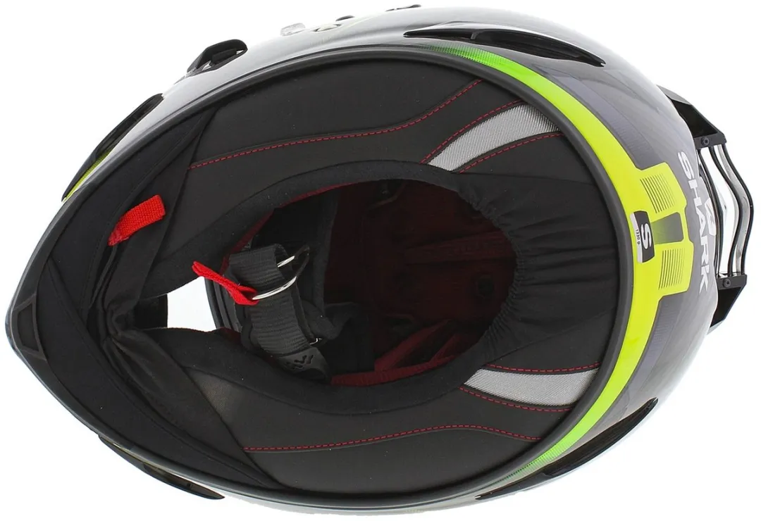 Shark Race-R Pro Carbon Aspy Motorhelm - XL - Antraciet Geel - afbeelding 6 van 6