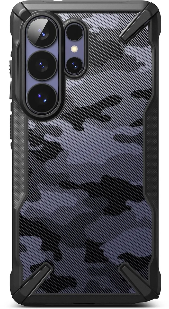 Ringke Fusion X Camo Zwart Hoesje - Samsung Galaxy S26 Ultra