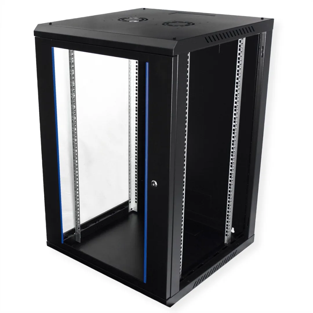 Value 19 inch Wandbehuizing 18HE Bouwpakket - 600x600mm Zwart - afbeelding 3 van 6