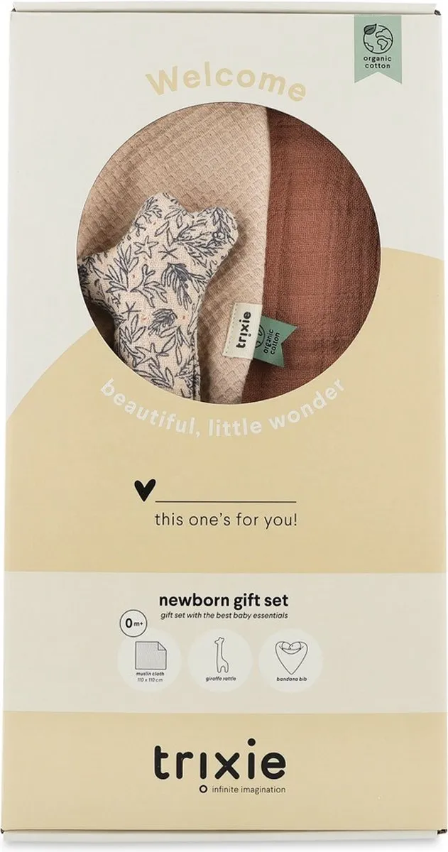 Trixie Newborn Geschenkdoos M - Lovely Leaves
