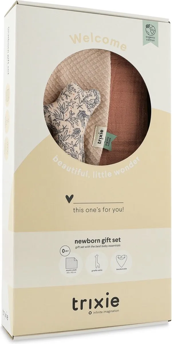 Trixie Newborn Geschenkdoos M - Lovely Leaves