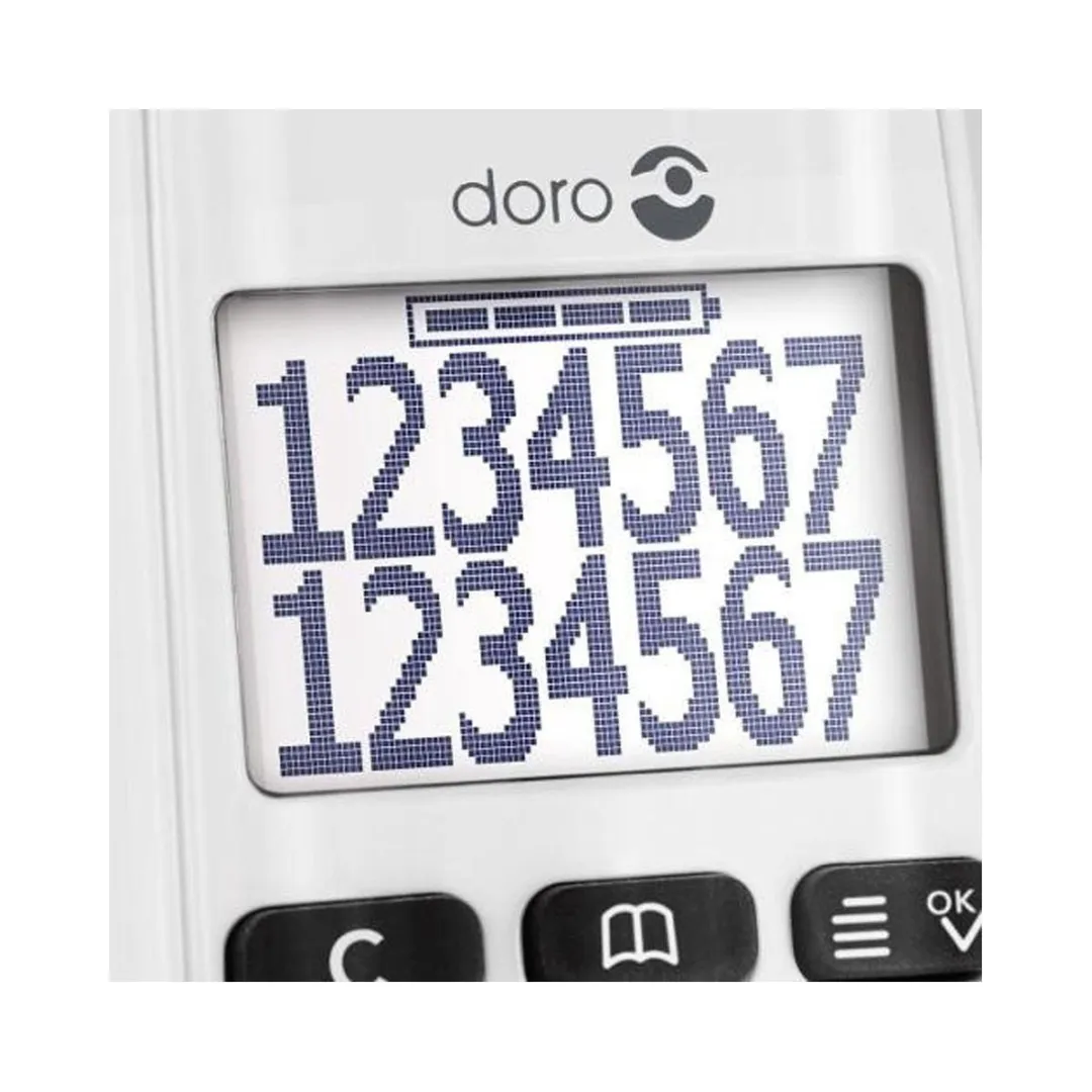 Doro PhoneEasy 110 Duo DECT Telefoon - 2 Handsets - Wit