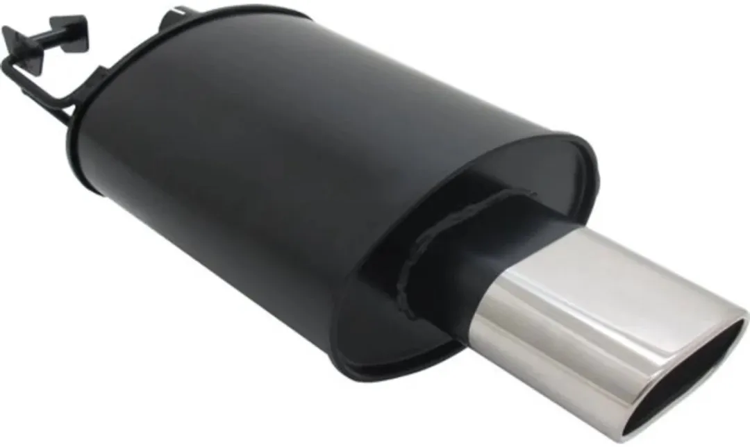 Sportuitlaat BMW E39 - Zwarte Sporteinddemper met RVS Eindpijp - Viking Choice