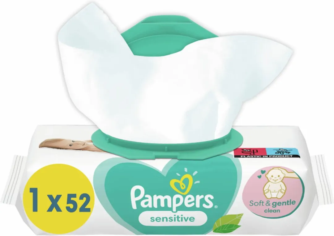Pampers Sensitive Babydoekjes - 52 Stuks