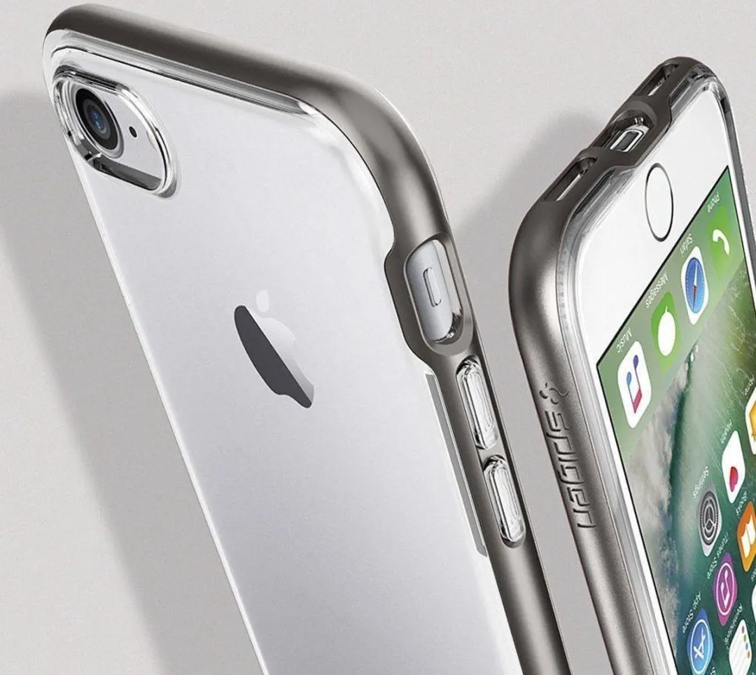 Spigen Neo Hybrid Crystal Case iPhone 7/8 042CS20522 - Zwart/Transparant
