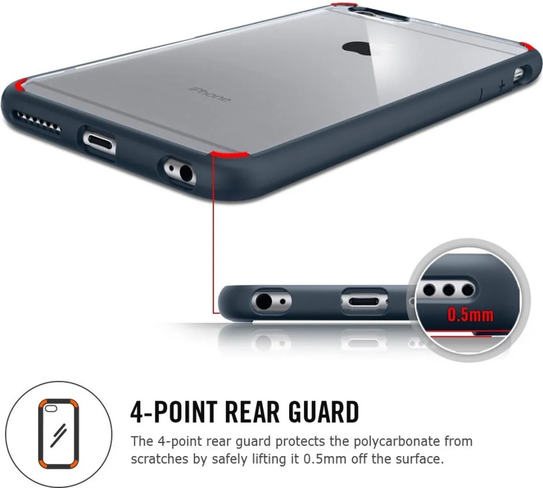 Spigen Neo Hybrid Crystal Case iPhone 7/8 042CS20522 - Zwart/Transparant