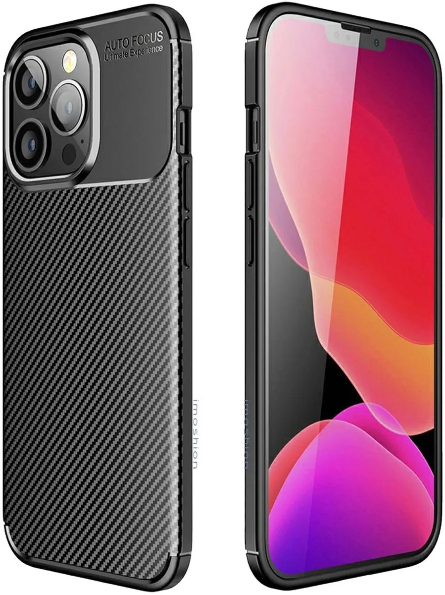 Imoshion Hoesje iPhone 13 Pro Max Carbon - Zwart