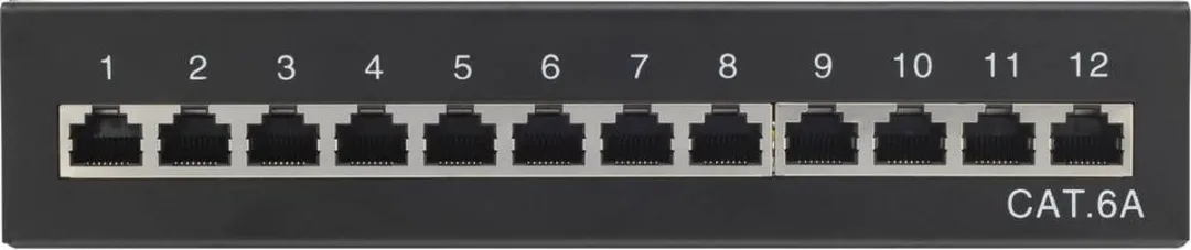 Renkforce RF-3353154 Netwerkpatchbox CAT 6A - 12 Poorten - 1 HE